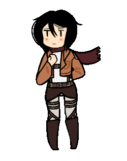 pb-and-gays:  lil’ mikasa bouncey  