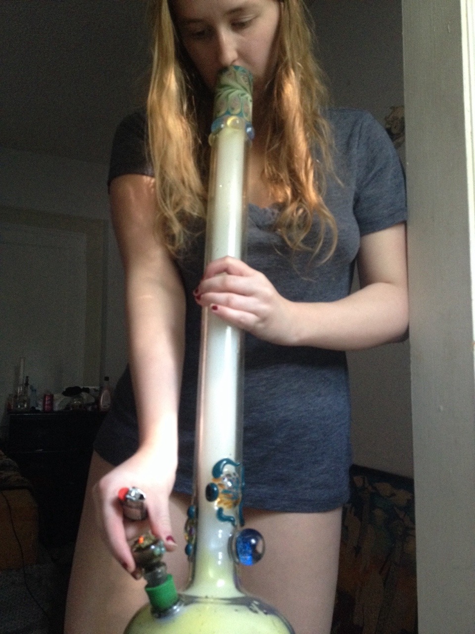 interplanetaryconnections:  I love how the ring looks coming out of my mouth. This