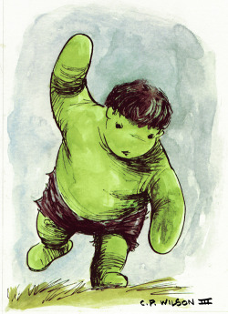 pixalry:  Hulk the Pooh Commissions - Created by Charles Paul Wilson III 