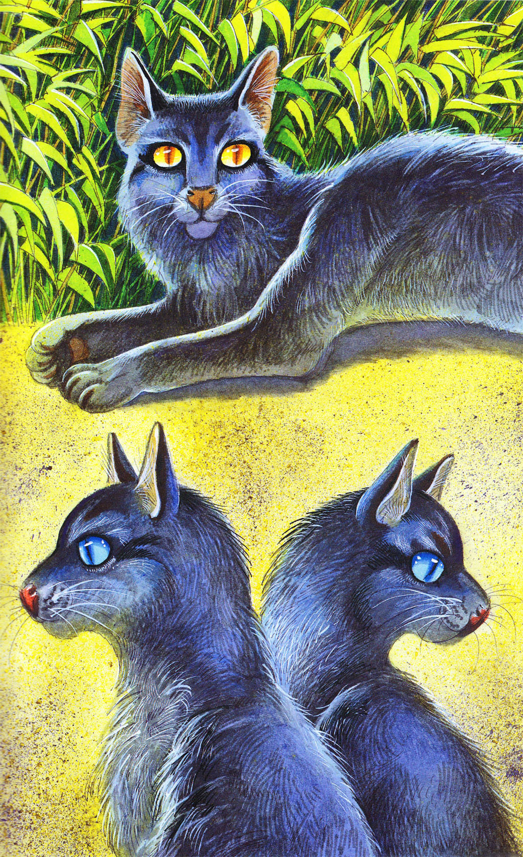 Lionpaw and Ashfur .:Warrior Cats:. rivstars - Illustrations ART street