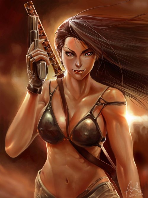fantasy-scifi:  assassin jane rutherford by shadowyzma..commission by wizyakuza