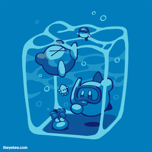 “Swimming”Available this week (April 23rd - 26th) on theyetee.com!!! (*≧∀≦*)/ ♥ ♥ ♥ ♥ ♥