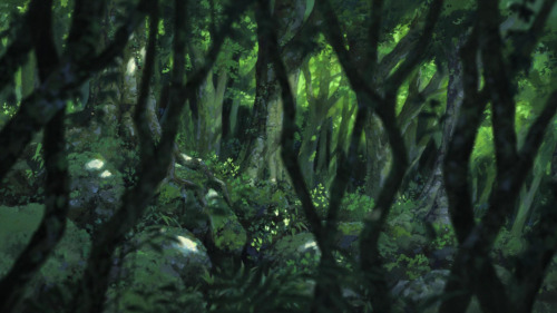 anime-backgrounds: The Wolf Children Ame and Yuki. Directed by Mamoru Hosoda. Created by Studio Chiz
