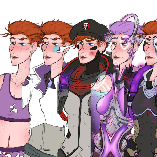 Since everyone liked the hands so much I thought Id do something with all the Moira refs side by sid