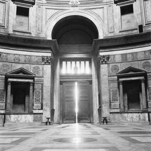 hismarmorealcalm:Pantheon  Interior view  Photo by Georgina Masson (active 1950-1965)