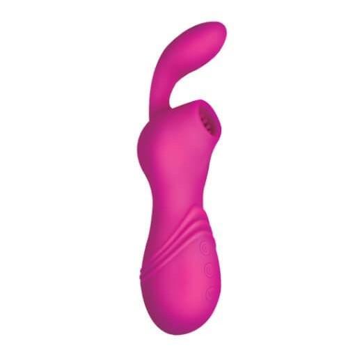 INFINITT RECHARGEABLE SILICONE CLITORAL STIMULATOR WITH SUCTION STIMULATION
