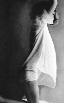 audreyhepburncomplex:  Lingerie fashion, photo by Lillian Bassman, variant published in Junior Bazaar, February 1948 (via skorver1)  