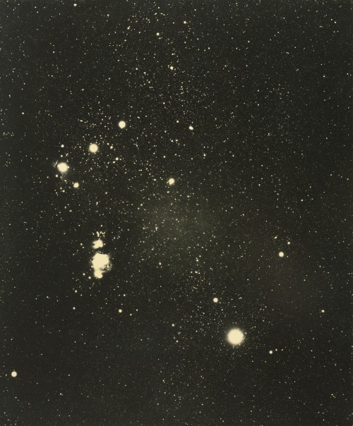 dame-de-pique: Lewis P. Tabor - Star field in southern Orion, 1930s