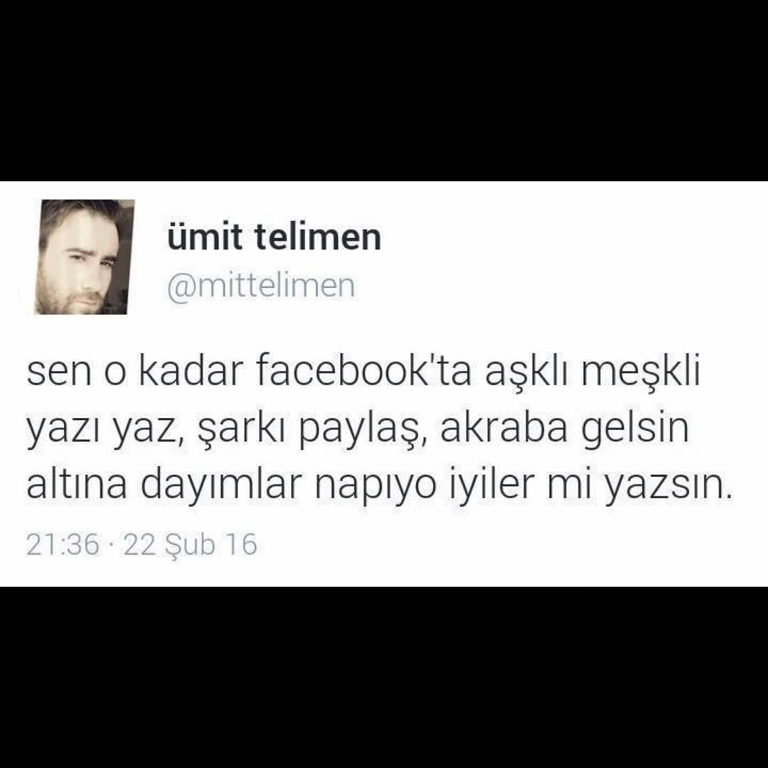 Sen o kadar Facebook'ta...