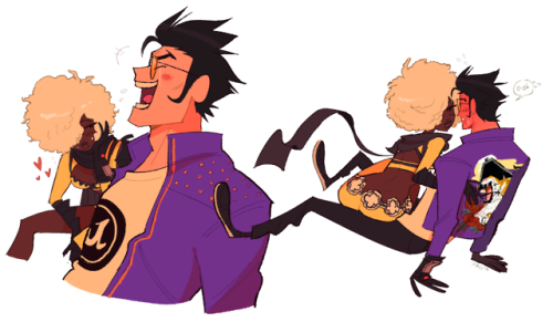 travis strikes again fanart from before i played the badman dlc and had my life destroyed :’)