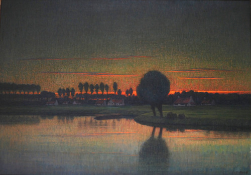 amare-habeo:Evarist De Buck (Belgian, 1892-1974)Color Game on the Lys, N/DOil on canvas
