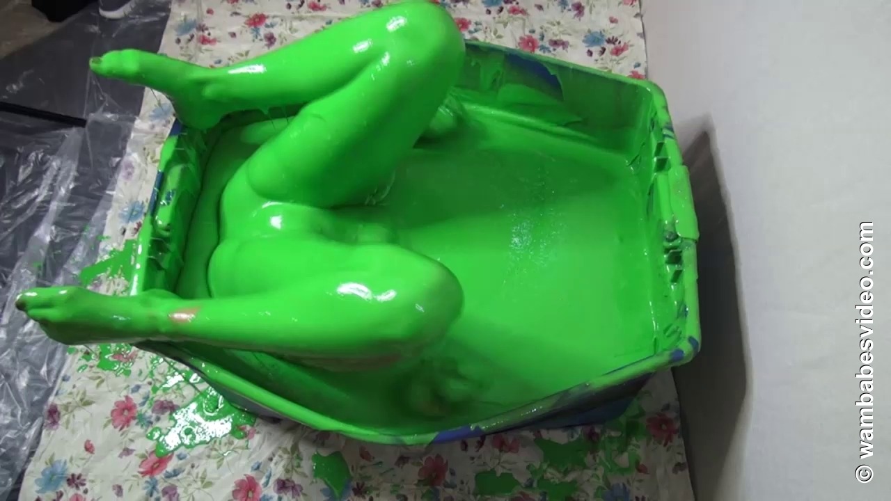 wampicsandgifs:Ariel in the mystery substance at Wambabes VideoPart 4 of 4