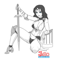 Tribe Wonderwoman sketch | JAGODIBUJA