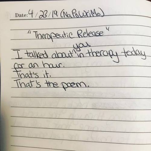 #NaPoWriMo Day 23 - &ldquo;Therapeutic Release&rdquo; . . . . . . #wordporn #poetry #igpoetsociety #