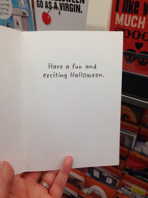grimoire-of-geekery:  constantine-spiritworker:  constantine-spiritworker:  Halloween cards at target. Some of these are a wee bit dirty!!  FOUND IT. BWAHAHAH. BRING ON THE HALLOWEEN FEELS~  wicked-bitch-of-thewest… y’all need to stop making greeting