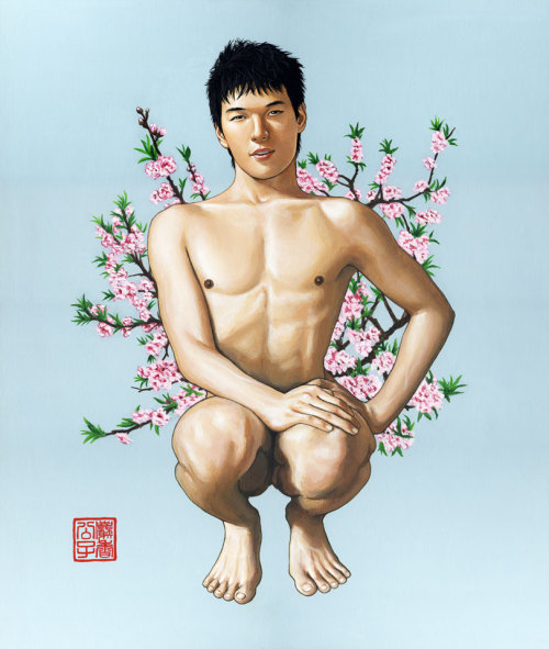 erosisaman:  monsieurlabette:  Last Spring’s Secret / 去年春天      Acrylic on Canvas board  60x50cm, 2010© Musk Ming       #EROSisaMAN