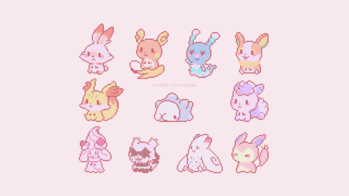 pokemon-personalities:Here are some pokedoll pixels I made recently!! I really missed making these c