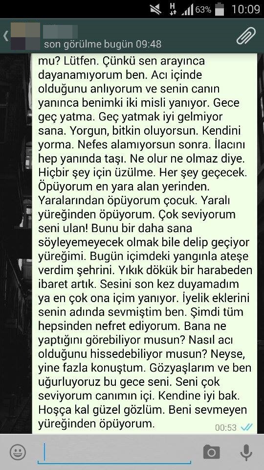 sarilsakgececek:  Bir elveda, bin yara. 