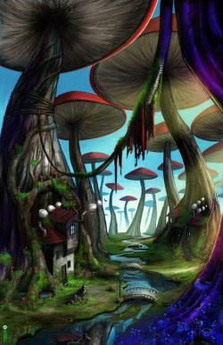 Allthingsstrange:  Mushroom Forest By Dinmoney