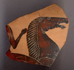 ancientpeoples:  Fragment of an Amphora c.530