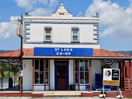 St. Luke Co-Op née Walker’s Store, defunct, Columbia Furnace, Shenandoah County, 2020.