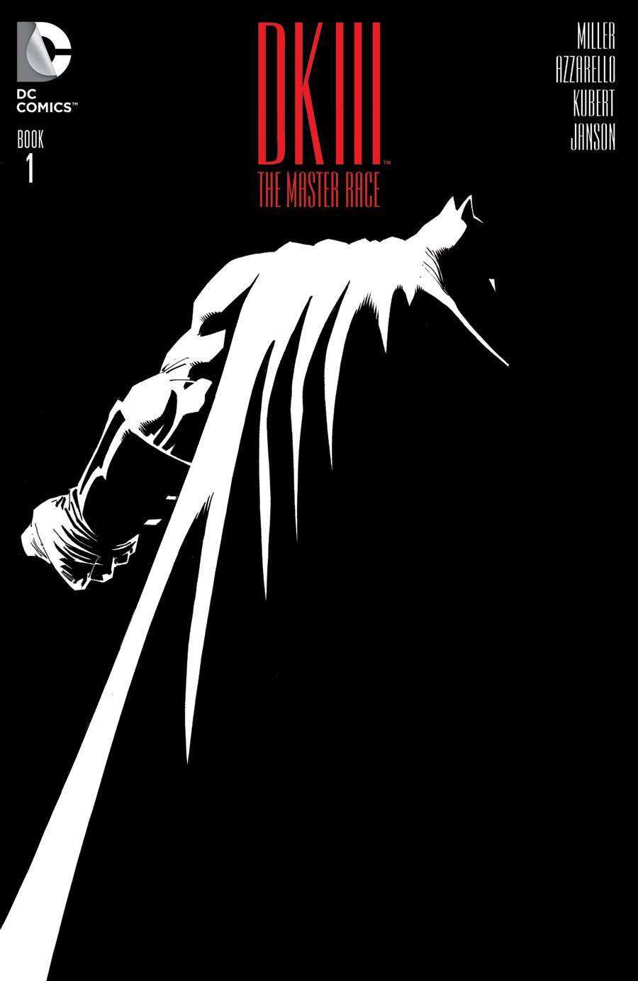 The Dark Knight returns for the final chapter in Frank Miller’s watershed Batman trilogy! Prepare for the arrival of DKIII: The Master Race #1, out next Wednesday at Curious Comics!