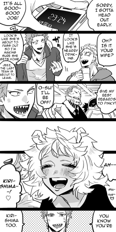 fantranslator: Good evening everyone!  ❤(◍•ᴗ•◍)❤This is a KiriMina doujinshi I had so