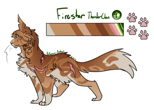 Firestar > Fireheart > Firepaw > Rusty