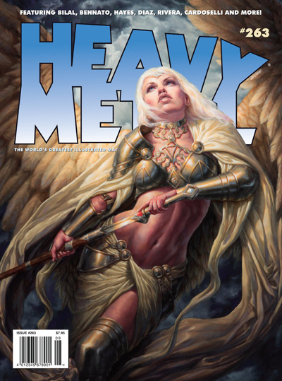 My talented cousin, Memo, got his comic featured in the newest issue of Heavy Metal!
