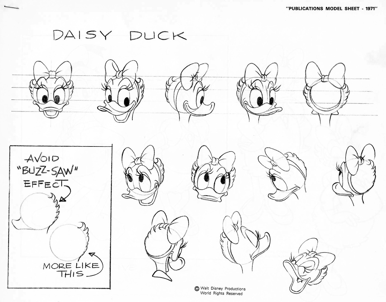 STAY TOON'D (talesfromweirdland: How to draw Daisy Duck (head,...)