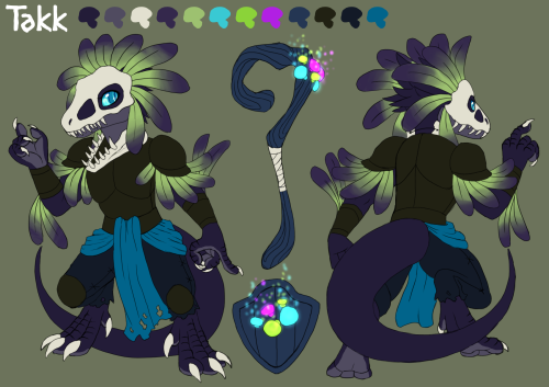 Recent ref sheet commission for CometPanda on FA of their Kobold Spore Druid!