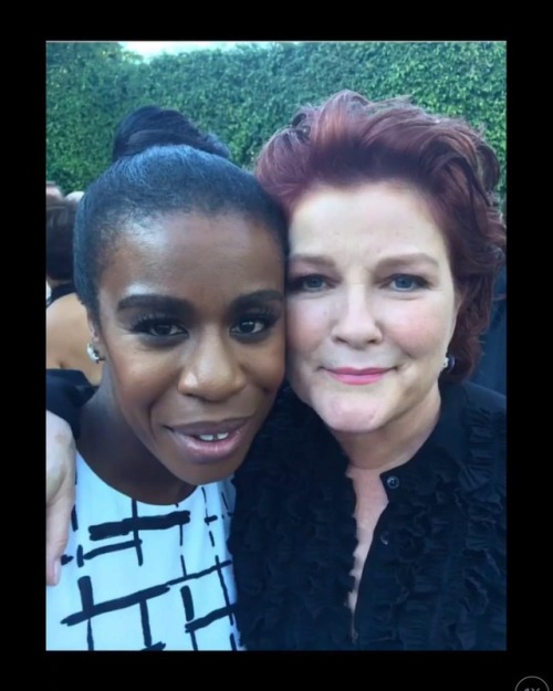 #UzoAduba and #KateMulgrew #OITNB memories #Red #CrazyEyes https://www.instagram.com/p/BuZVS1nBHcB/?