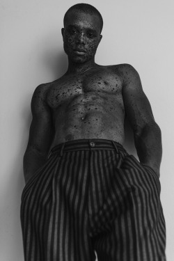 shadesofblackness:Ralph Souffrant photographed by Raul Romo and styled by Blake Anthony Hardy