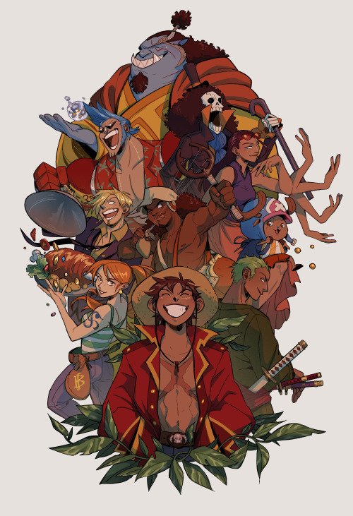 thedustyleaves:Finally finished this!! Happy 1000th chapter One Piece &lt;3 