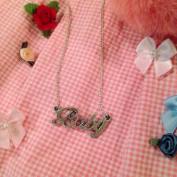 nymphetfashion:  ‘Baby’ Necklace