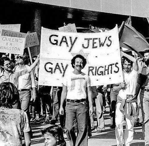 bi-trans-alliance: “GAY JEWS – GAY RIGHTS,” Harvey Hamburg (front, center) and oth