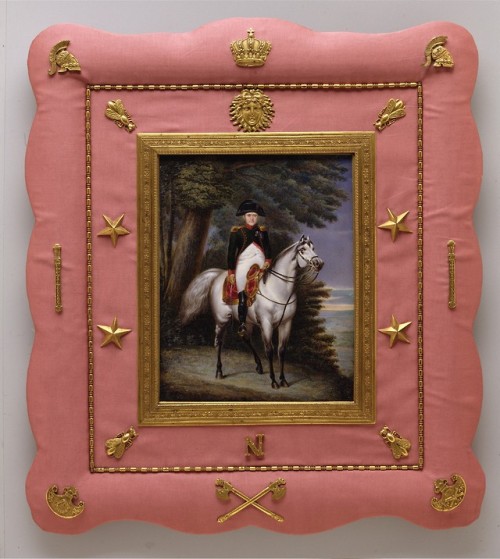 met-european-paintings:Napoléon I (1769–1821) on Horseback by Luigi Marta, European Pai