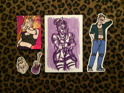 belleandwhistle:  now introducing character packs!!get four stickers, a print, and a trading card for Ů! how fuckin’ righteous is that?i’m honestly too tired to make a fancy, funny and lighthearted post, but i’m super excited about the idea of