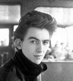 rocknrollhighskool:  A very young George Harrison of The Beatles sporting a very impressive teddy boy quiff…..do you think his Mum told him he would grow into it?