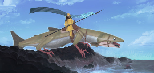 caba-111:atlantic knight Rides a fishdragon and protects the Atlantic coast 