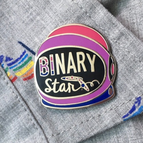 sosuperawesome:Space Helmet Pride PinsGlorious Weirdo on Etsy