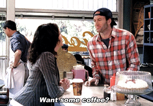mrsgilmoredanes:My Favorite LL Scenes➥ lorelai flirting with luke + diner