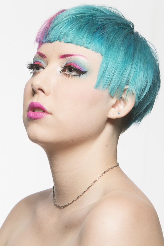 anemia:  Here i am being a hair model for work! I did my own makeup 