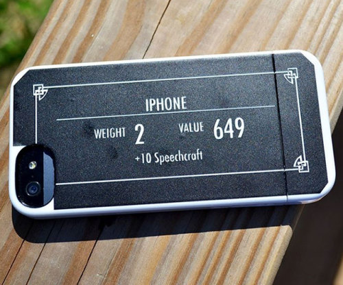 awesomeshityoucanbuy: Skyrim iPhone Case Strike up a conversation with anyone you encounter thanks t