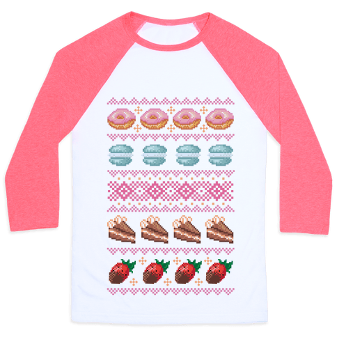 There’s nothing like cute pixel art of food on a shirt that makes everyone jealous!Pink Baseba