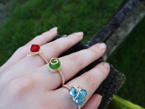 wickedclothes: Legend Of Zelda Spiritual Stone Rings In the Legend of Zelda: Ocarina of Time, Link 