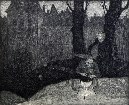 astrilde:  Stefan Eggeler - The Plague of Pestilence, portfolio (1920)
