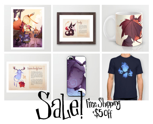 The crazy people over at Society6 are having another sale! Free worldwide shipping and $5 off each i