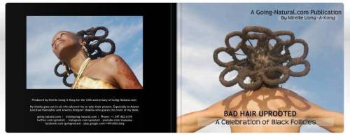 BAD Hair uprooted - a book that celebrates Black Follicles by picturing a different perspective that