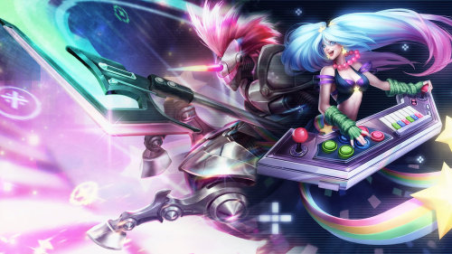 darkosz12:  Hecarim and Sona  :O nosotros xD